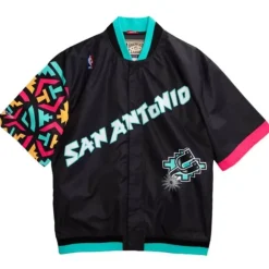 Apparel Mitchell & Ness Jackets & Outerwear-Authentic San Antonio Spurs 1995-96 Warm Up Jacket