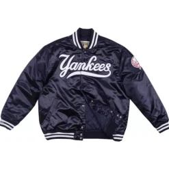 Apparel Mitchell & Ness Jackets & Outerwear-Authentic Satin Jacket New York Yankees 1999