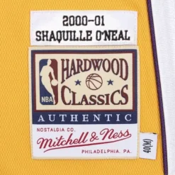 Jerseys Mitchell & Ness -Authentic Shaquille O'Neal Los Angeles Lakers 2000-01 Jersey