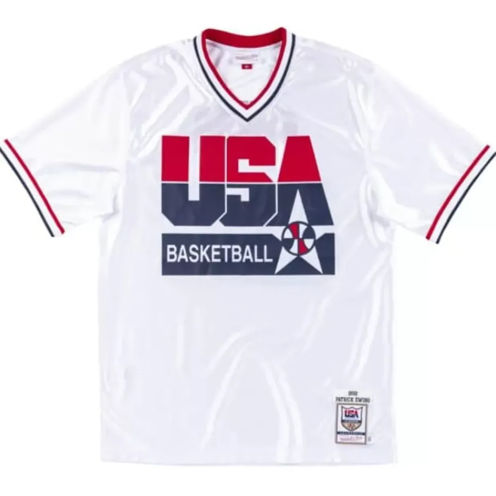 Jerseys Mitchell & Ness -Authentic Shooting Shirt Team Usa 1992 Patrick Ewing