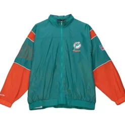 Apparel Mitchell & Ness Jackets & Outerwear-Authentic Sideline Jacket Miami Dolphins