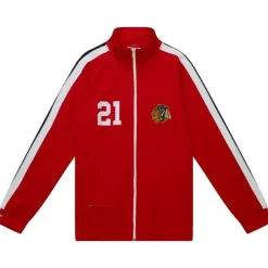 Apparel Mitchell & Ness Jackets & Outerwear-Authentic Stan Mikita Chicago Blackhawks 1971 Warm Up Jacket