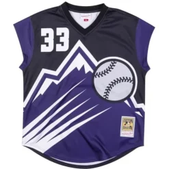 Jerseys Mitchell & Ness -Authentic Turn Ahead The Clock Jersey Colorado Rockies 1999 Larry Walker