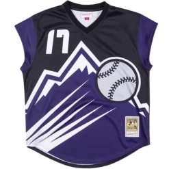 Jerseys Mitchell & Ness -Authentic Turn Ahead The Clock Jersey Colorado Rockies 1999 Todd Helton