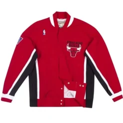 Apparel Mitchell & Ness Jackets & Outerwear-Authentic Warm Up Jacket Chicago Bulls 1996-97