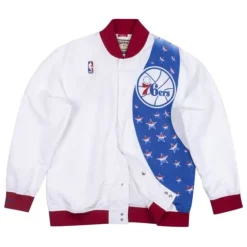 Apparel Mitchell & Ness Jackets & Outerwear-Authentic Warm Up Jacket Philadelphia 76Ers 1993-94