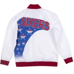 Apparel Mitchell & Ness Jackets & Outerwear-Authentic Warm Up Jacket Philadelphia 76Ers 1993-94