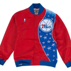Apparel Mitchell & Ness Jackets & Outerwear-Authentic Warm Up Jacket Philadelphia 76Ers 1993-94