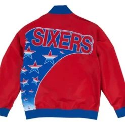Apparel Mitchell & Ness Jackets & Outerwear-Authentic Warm Up Jacket Philadelphia 76Ers 1993-94