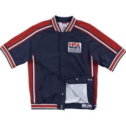 Apparel Mitchell & Ness Jackets & Outerwear-Authentic Warm Up Jacket Team Usa 1992 Michael Jordan