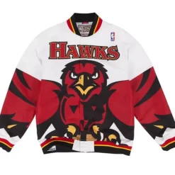 Apparel Mitchell & Ness Jackets & Outerwear-Authentic Warm Up Jacket Atlanta Hawks 1995-96