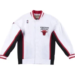 Apparel Mitchell & Ness Jackets & Outerwear-Authentic Warm Up Jacket Chicago Bulls 1996-97