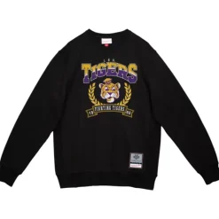 Apparel Mitchell & Ness Hoodies & Sweatshirts-Baseline Crew Louisiana State University
