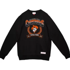 Apparel Mitchell & Ness Hoodies & Sweatshirts-Baseline Crew Oklahoma State University