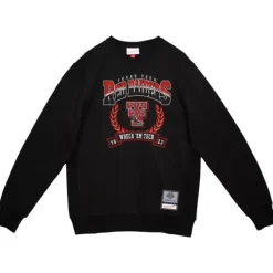 Apparel Mitchell & Ness Hoodies & Sweatshirts-Baseline Crew Texas Tech University