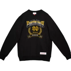 Apparel Mitchell & Ness Hoodies & Sweatshirts-Baseline Crew University Of Notre Dame