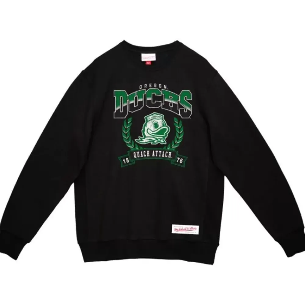 Apparel Mitchell & Ness Hoodies & Sweatshirts-Baseline Crew University Of Oregon