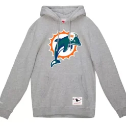 Apparel Mitchell & Ness Hoodies & Sweatshirts-Basic Logo 3 Hoodie Miami Dolphins