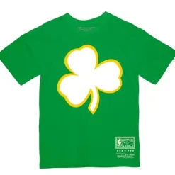 Apparel Mitchell & Ness T-Shirts & Tops-Basic Logo 4 Tee Boston Celtics