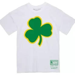Apparel Mitchell & Ness T-Shirts & Tops-Basic Logo 4 Tee Boston Celtics