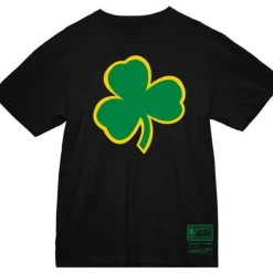 Apparel Mitchell & Ness T-Shirts & Tops-Basic Logo 4 Tee Boston Celtics