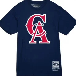 Apparel Mitchell & Ness T-Shirts & Tops-Basic Logo 1 Tee California Angels