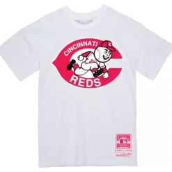 Apparel Mitchell & Ness T-Shirts & Tops-Basic Logo 2 Tee Cincinnati Reds