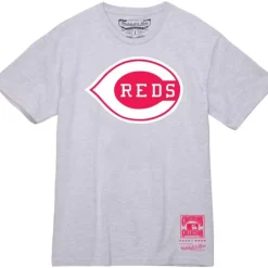 Apparel Mitchell & Ness T-Shirts & Tops-Basic Logo 3 Tee Cincinnati Reds