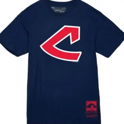 Apparel Mitchell & Ness T-Shirts & Tops-Basic Logo 1 Tee Cleveland Indians