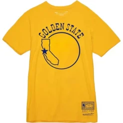 Apparel Mitchell & Ness T-Shirts & Tops-Basic Logo 9 Tee Golden State Warriors