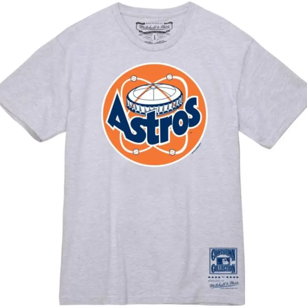 Apparel Mitchell & Ness T-Shirts & Tops-Basic Logo 1 Tee Houston Astros