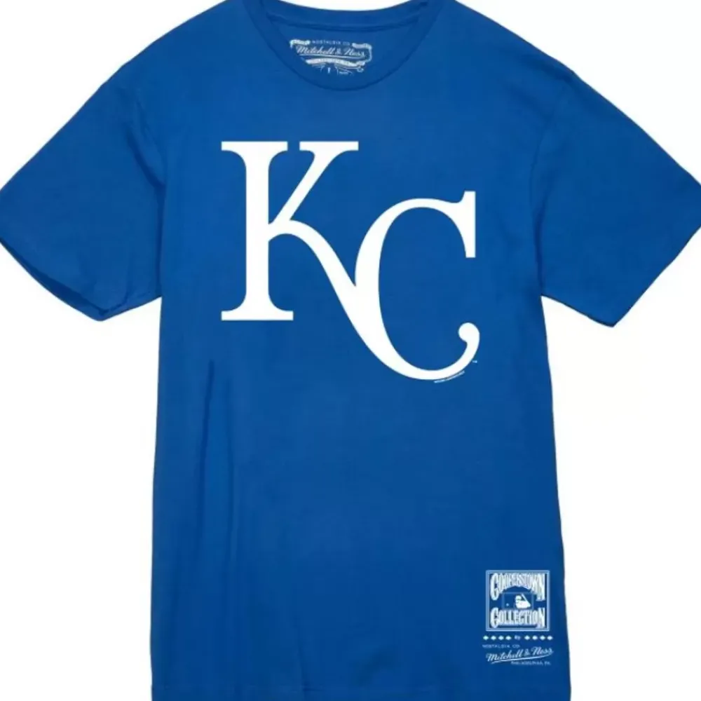Apparel Mitchell & Ness T-Shirts & Tops-Basic Logo 2 Tee Kansas City Royals