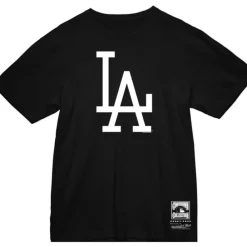 Apparel Mitchell & Ness T-Shirts & Tops-Basic Logo 2 Tee Los Angeles Dodgers