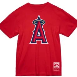 Apparel Mitchell & Ness T-Shirts & Tops-Basic Logo 2 Tee Los Angeles Angels