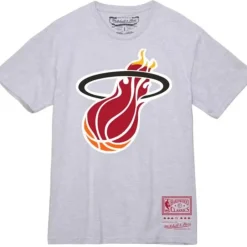Apparel Mitchell & Ness T-Shirts & Tops-Basic Logo 2 Tee Miami Heat