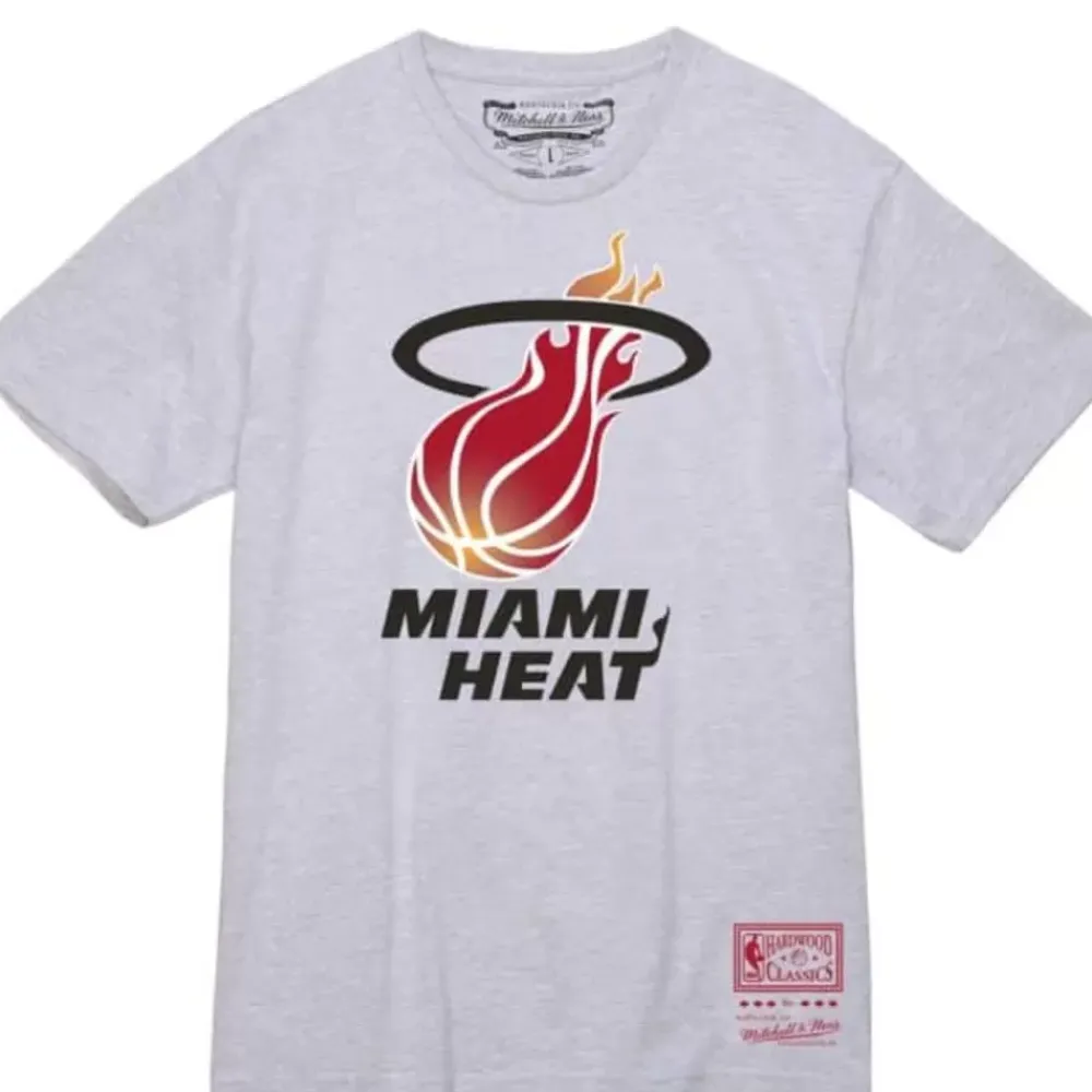 Apparel Mitchell & Ness T-Shirts & Tops-Basic Logo 1 Tee Miami Heat