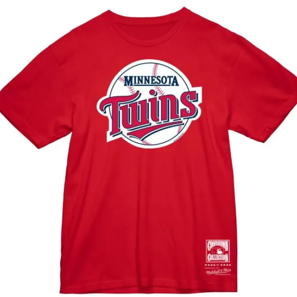 Apparel Mitchell & Ness T-Shirts & Tops-Basic Logo 3 Tee Minnesota Twins