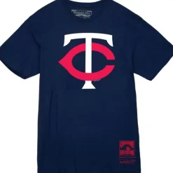 Apparel Mitchell & Ness T-Shirts & Tops-Basic Logo 2 Tee Minnesota Twins