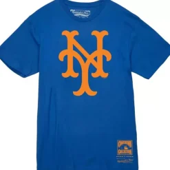 Apparel Mitchell & Ness T-Shirts & Tops-Basic Logo 2 Tee New York Mets