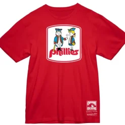 Apparel Mitchell & Ness T-Shirts & Tops-Basic Logo 3 Tee Philadelphia Phillies