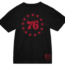 Apparel Mitchell & Ness T-Shirts & Tops-Basic Logo 3 Tee Philadelphia 76Ers