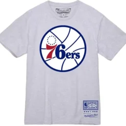Apparel Mitchell & Ness T-Shirts & Tops-Basic Logo 2 Tee Philadelphia 76Ers