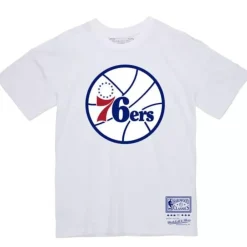 Apparel Mitchell & Ness T-Shirts & Tops-Basic Logo 2 Tee Philadelphia 76Ers