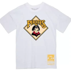 Apparel Mitchell & Ness T-Shirts & Tops-Basic Logo 1 Tee Pittsburgh Pirates