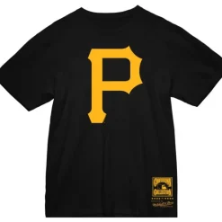 Apparel Mitchell & Ness T-Shirts & Tops-Basic Logo 2 Tee Pittsburgh Pirates
