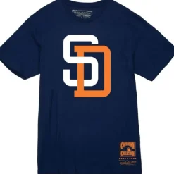 Apparel Mitchell & Ness T-Shirts & Tops-Basic Logo 2 Tee San Diego Padres