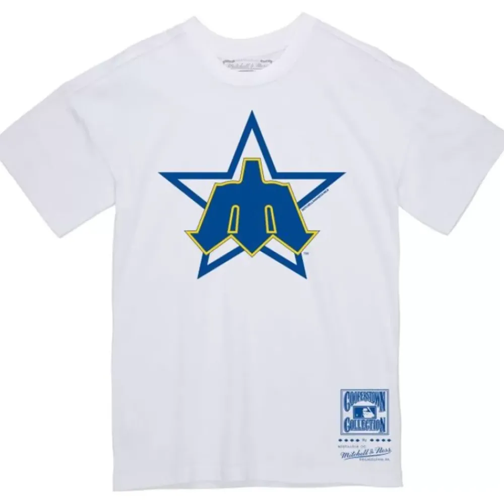 Apparel Mitchell & Ness T-Shirts & Tops-Basic Logo 1 Tee Seattle Mariners