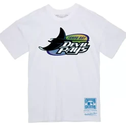 Apparel Mitchell & Ness T-Shirts & Tops-Basic Logo 1 Tee Tampa Bay Rays