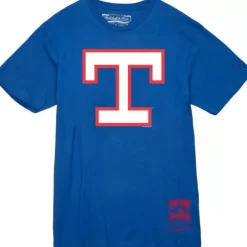 Apparel Mitchell & Ness T-Shirts & Tops-Basic Logo 3 Tee Texas Rangers