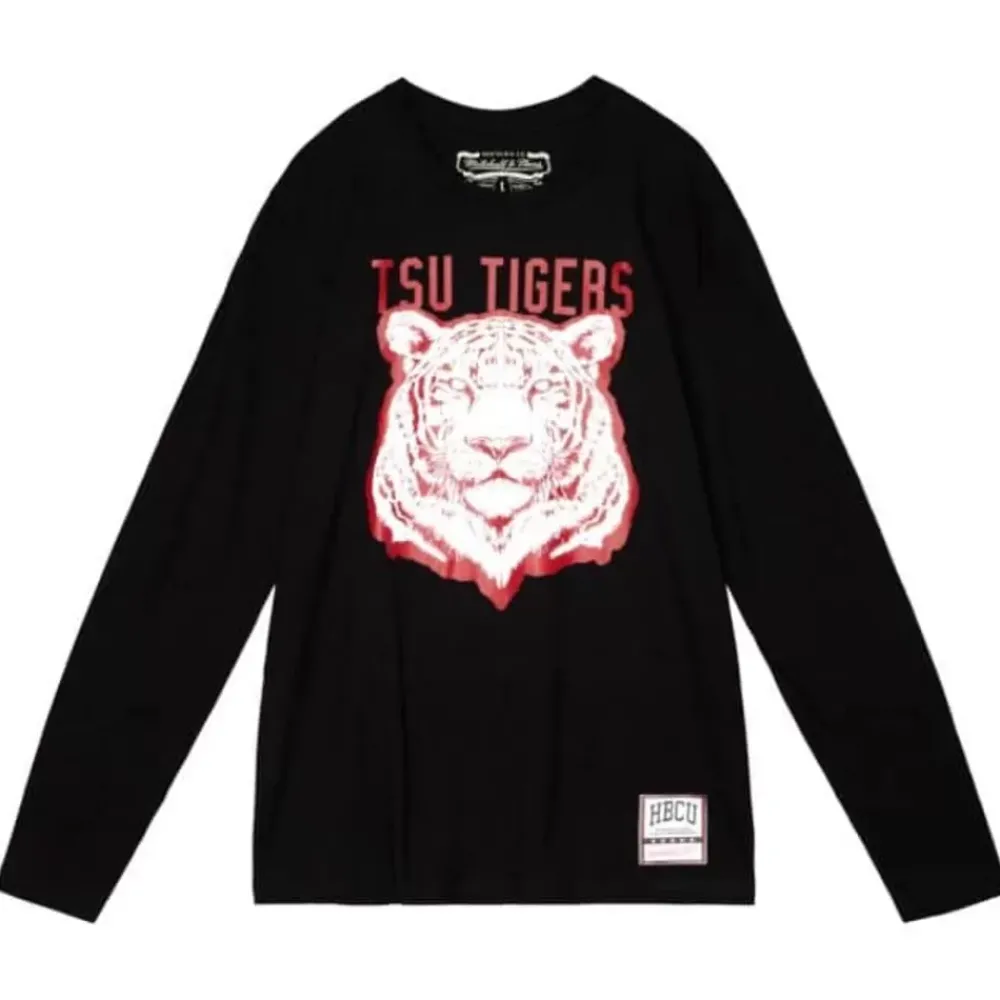 Apparel Mitchell & Ness T-Shirts & Tops-Basic Mascot Longsleeve Texas Southern University